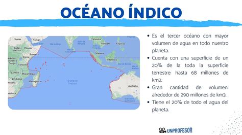 características dos oceanos.